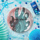 ゾンビパーティーハンド不気味血ハロウィーンの衣装 ペーパープレート (パーティー)