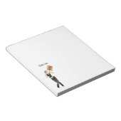 ゾンビピンアップガールデモIメモ帳 ノートパッド (アングル)