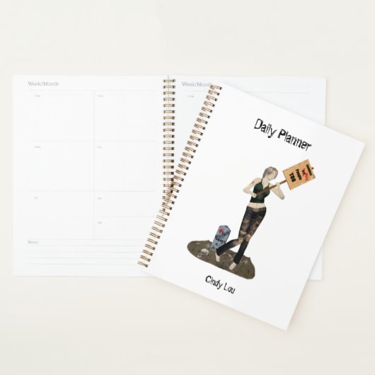 ゾンビピンアップガールプロフェストIIデイリープランナー プランナー手帳 (ディスプレー)