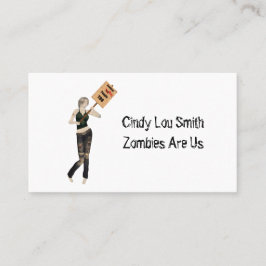 ゾンビピンアップガール抗議Iカー連絡ド 名刺