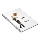 ゾンビピンアップガール抗議Iスパイラルノートブック ノートブック (右側)