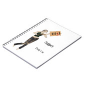 ゾンビピンアップガール抗議Iスパイラルノートブック ノートブック (左側)