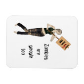 ゾンビピンアップガール抗議Iフレキシブル磁石 マグネット (横)