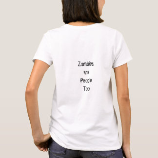 ゾンビピンアップガール抗議i女性のTシャツ Tシャツ