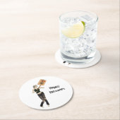 ゾンビピンアップガール抗議I紙コースター ラウンドペーパーコースター (インサイチュ)