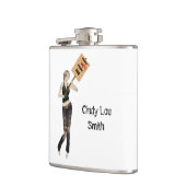 ゾンビピンアップガール抗議I Drink Flask フラスク (左)