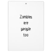 ゾンビピンアップガール抗議IIクリップボード クリップボード (裏面)