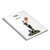 ゾンビピンアップガール抗議IIスパイラルノートブック ノートブック (右側)