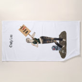 ゾンビピンアップガール抗議IIビーチタオル ビーチタオル (正面)