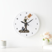 ゾンビピンアップガール抗議II壁時計 ラージ壁時計 (ホーム)