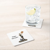 ゾンビピンアップガール抗議II紙コースター スクエアペーパーコースター (インサイチュ)