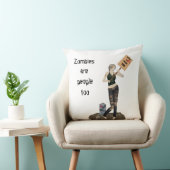 ゾンビピンアップガール抗議II装飾用クッション クッション (椅子)