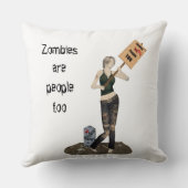 ゾンビピンアップガール抗議II装飾用クッション クッション (裏面)