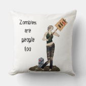 ゾンビピンアップガール抗議II装飾用クッション クッション (正面)
