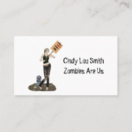 ゾンビピンアップガール抗議II連絡カード 名刺