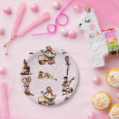 ゾンビピンアップ ペーパープレート (パーティー)