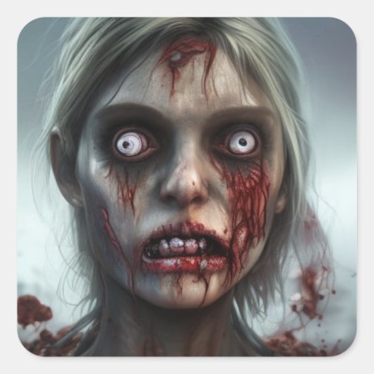 ゾンビファイドのシール スクエアシール (正面)