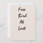 ゾンビブライド離婚パーティの招待状自由おもしろい 招待状 (裏面)