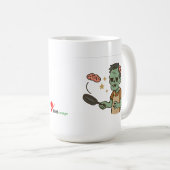 ゾンビブランチ – ブレインパンケーキフリップ コーヒーマグカップ (正面右)