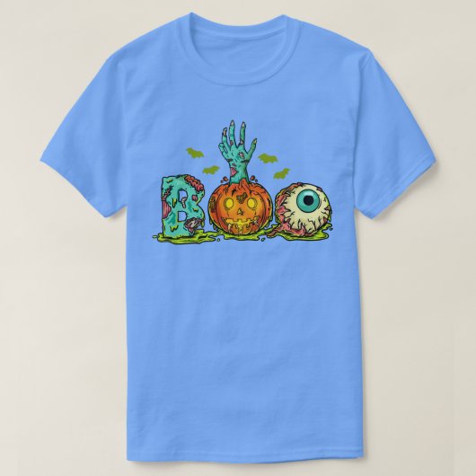 ゾンビブーハロウィーン Tシャツ (デザイン正面)