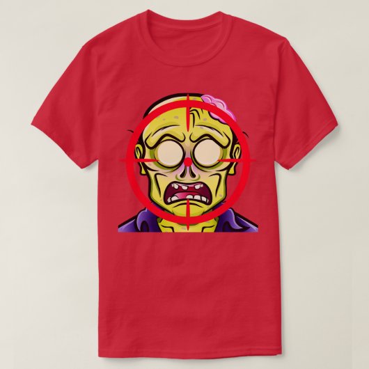 ゾンビヘッドショット Tシャツ (デザイン正面)