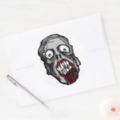 ゾンビヘッドシール ラウンドシール (封筒)