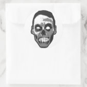 ゾンビヘッドロゴ ラウンドシール (バッグ)