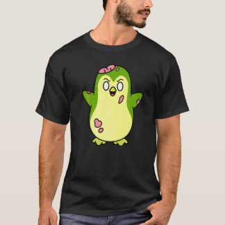 ゾンビペンギンのハロウィーンアニマル かわいいモンスター グラフィック Tシャツ