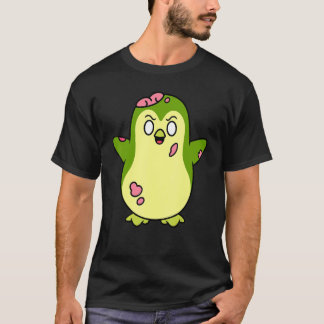 ゾンビペンギンのハロウィーンアニマル かわいいモンスター グラフィック Tシャツ