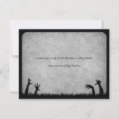 ゾンビホラーハロウィン結婚ズ サンキューカード (裏面)