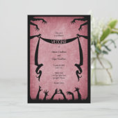 ゾンビホラーハロウィン結婚ズ 招待状 (スタンド正面)