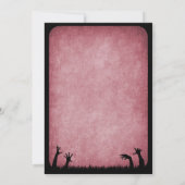 ゾンビホラーハロウィン結婚ズ 招待状 (裏面)