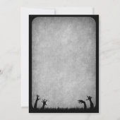 ゾンビホラーハロウィン結婚ズ 招待状 (裏面)