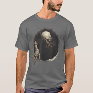 ゾンビホラー スプーキーモチーフ ハッピーハロウィン少年 Tシャツ