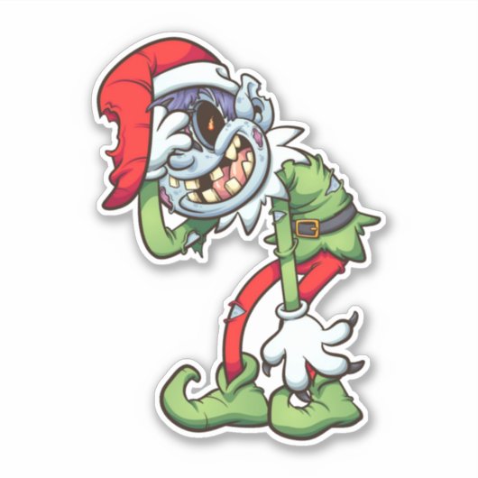 ゾンビホリデーズ小妖精や小人 シール (正面)