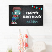 ゾンビボーイハロウィーン衣装バースデーパーティー 横断幕 (インサイチュ)