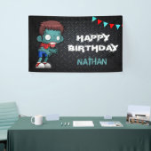 ゾンビボーイハロウィーン衣装バースデーパーティー 横断幕 (トレードショー)