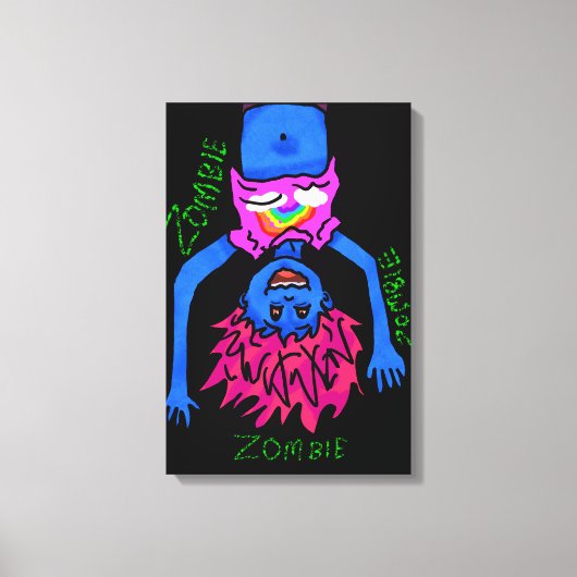 ゾンビポスター キャンバスプリント (正面)