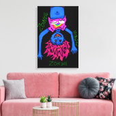 ゾンビポスター キャンバスプリント (インサイチュ (リビング))