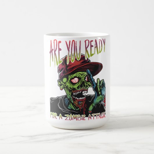 ゾンビマグ｜面白いハロウィーンのホラー コーヒーマグカップ (中央)