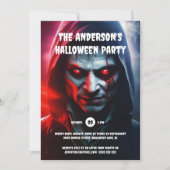 ゾンビマンハロウィーン誕生日パーティー大人 招待状 (正面)