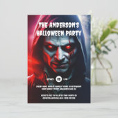 ゾンビマンハロウィーン誕生日パーティー大人 招待状 (スタンド正面)