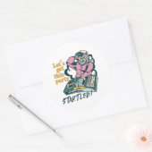 ゾンビミュージックDJレトロハローウィンパーティ ラウンドシール (封筒)