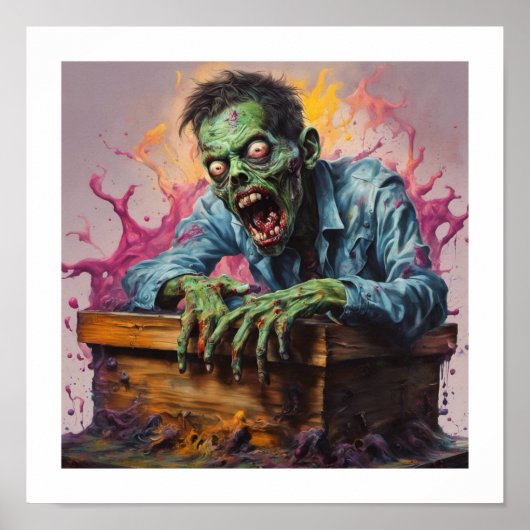 ゾンビムグショットハロウィンポスター ポスター (正面)