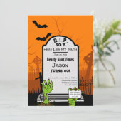 ゾンビモダンホラーをテーマにした60thバースデーパーティー 招待状 (スタンド正面)