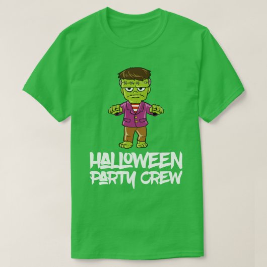 ゾンビモンスターハロウィンマッチングコスチューム Tシャツ (デザイン正面)