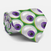 ゾンビモンスター浮白熱［赤熱］光を放つ浮き眼球ハロウィン ネクタイ (ロール)