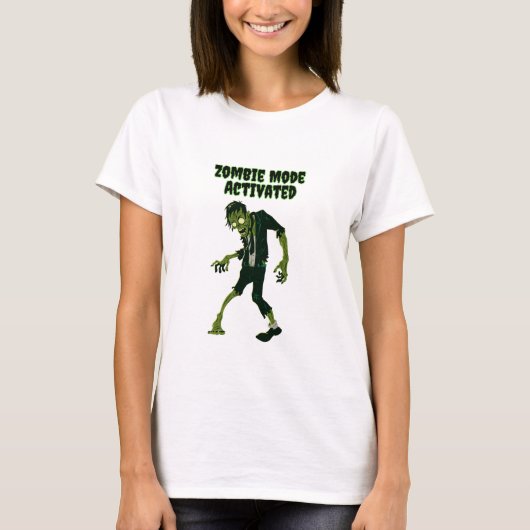 ゾンビモード起動 Tシャツ (正面)
