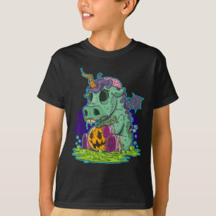 ゾンビユニコーンハロウィーンの衣装幽霊 – ミイラ Tシャツ