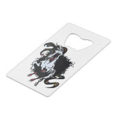 ゾンビユニコーン立ち クレジットカード栓抜き (正面アングル)